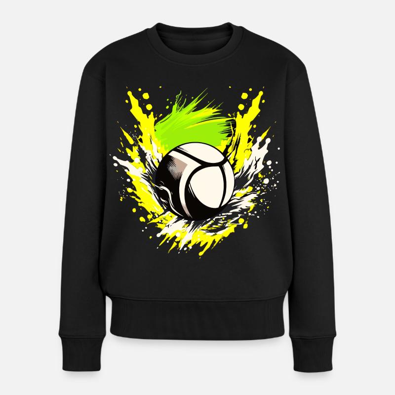 Volleyball Logo - Pull Premium bio Femme - noir