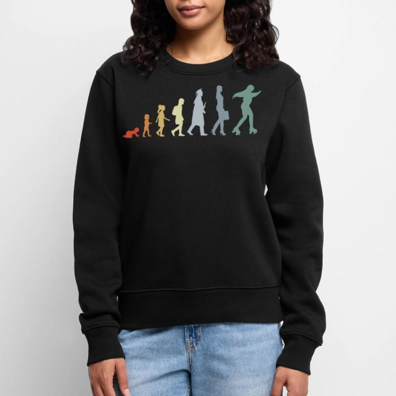 Roller Skater Evolution Frauen Premium Bio Pullover