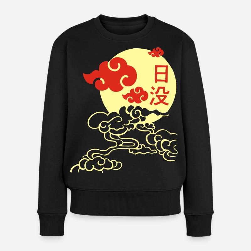 Manga sunset - Women's Premium Organic Jumper - black