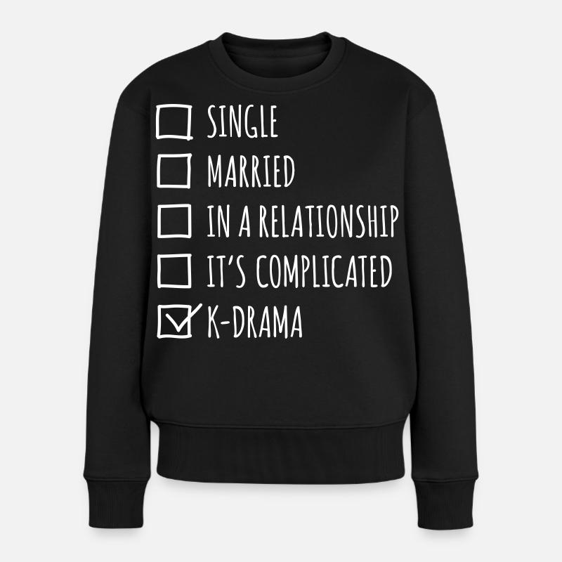 Single married in a relationship k-drama - Pull Premium bio Femme - noir