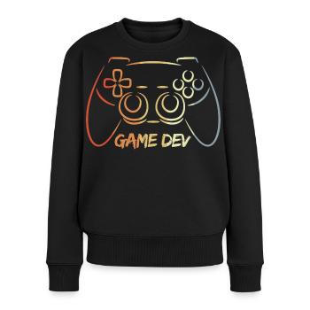 Games Developer - Women's Premium Organic Jumper - black - Front - Julia (174cm)
