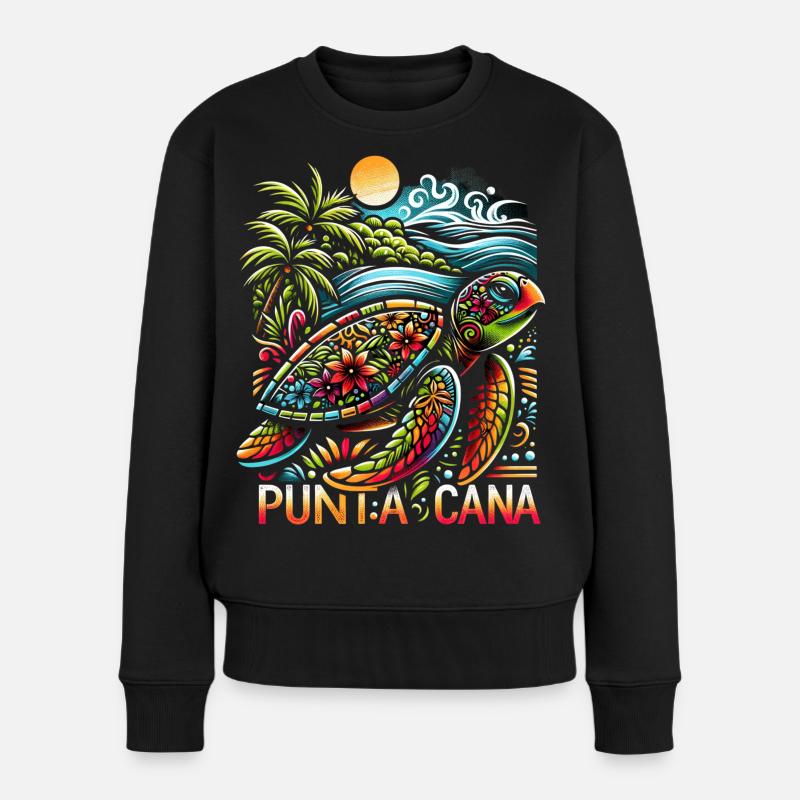 Ambiance à Punta Cana - Pull Premium bio Femme - noir