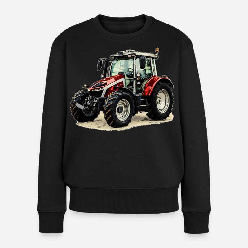 Tractor - Women's Premium Organic Jumper - black