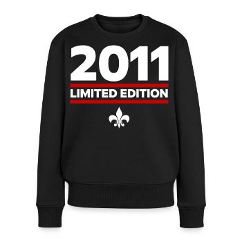 2011 Limited Edition - Frauen Premium Bio Pullover - Schwarz - Vorne - Julia (174cm)