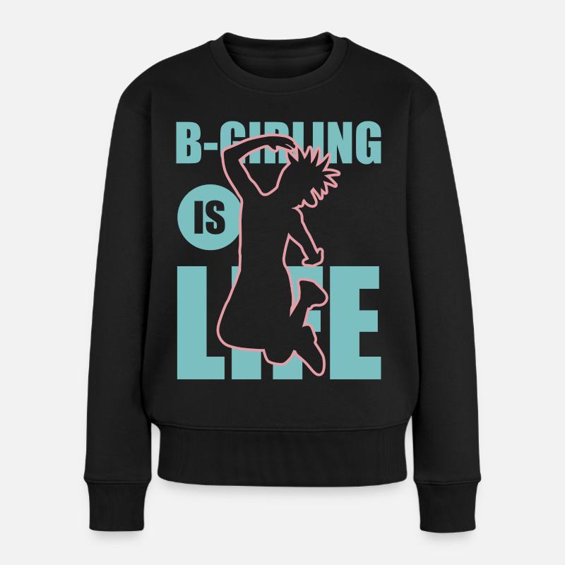 Fille de breakdance - Pull Premium bio Femme - noir