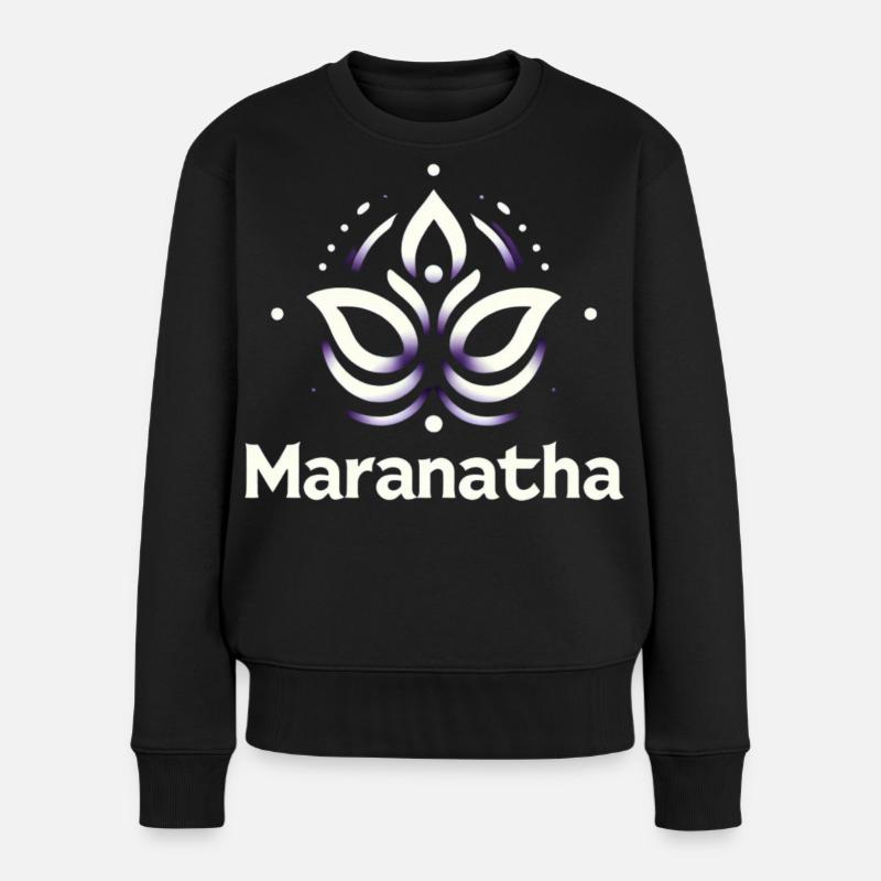 Maranatha Christ arrive bientôt - Pull Premium bio Femme - noir