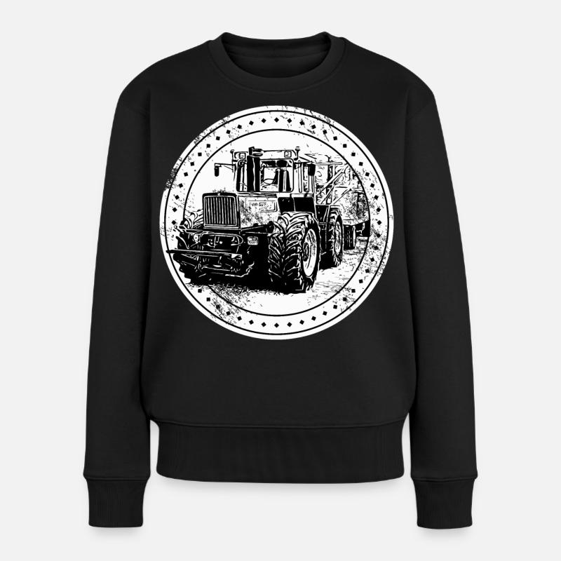 Traktor 1300 TRAC - Frauen Premium Bio Pullover - Schwarz