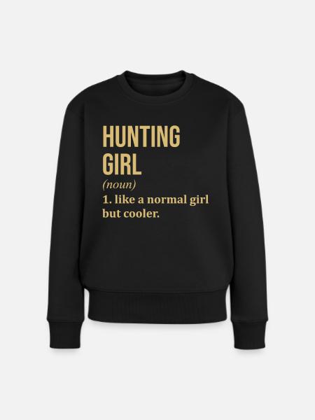 Jagd Jagd Jagd - Frauen Premium Bio Pullover - Schwarz