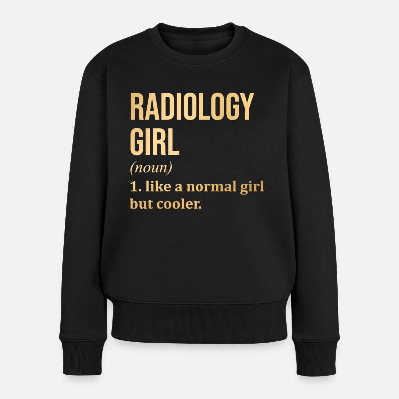 Radiologie - Frauen Premium Bio Pullover - Schwarz