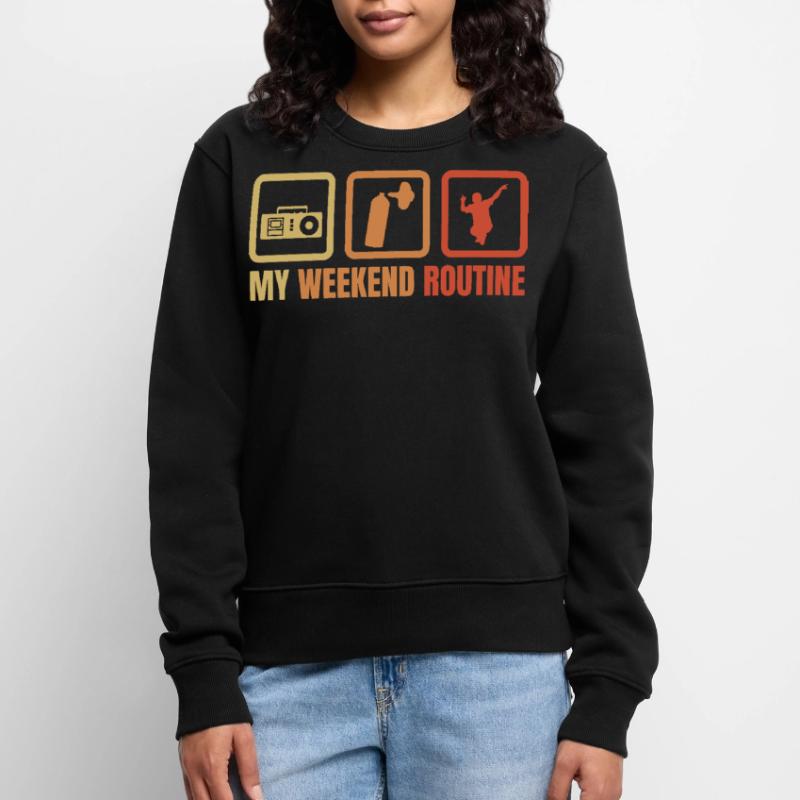 Break Dancer Wochenendroutine Frauen Premium Bio Pullover