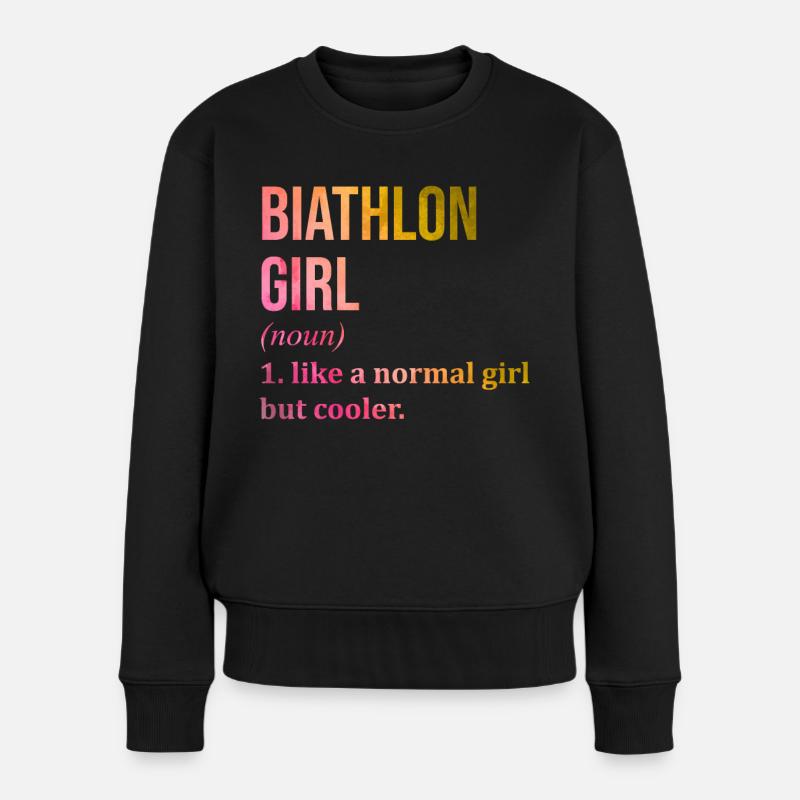 biathlon - Pull Premium bio Femme - noir