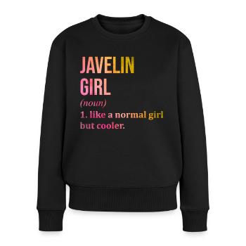 Speer - Frauen Premium Bio Pullover - Schwarz - Vorne - Julia (174cm)
