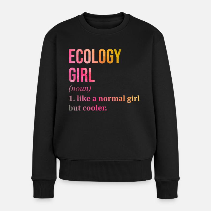 Ökologie - Frauen Premium Bio Pullover - Schwarz