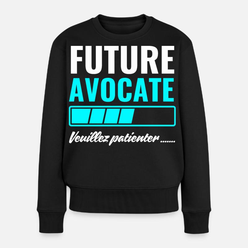 future avocate - Pull Premium bio Femme - noir