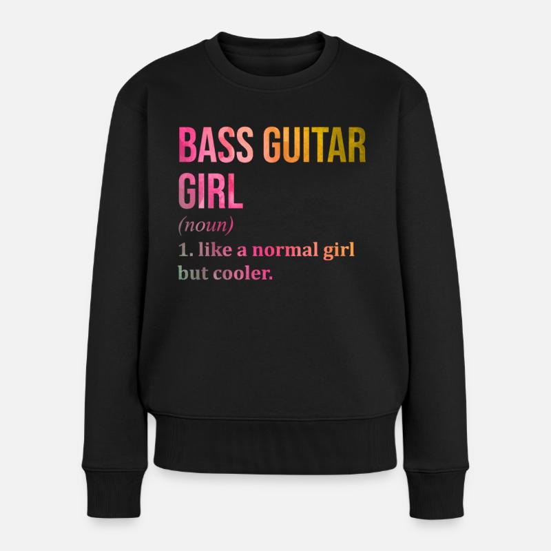 Bass - Frauen Premium Bio Pullover - Schwarz