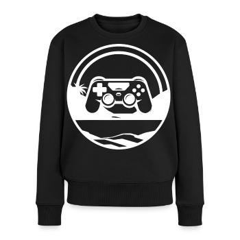 Videospiele Grafik - Frauen Premium Bio Pullover - Schwarz - Vorne - Julia (174cm)