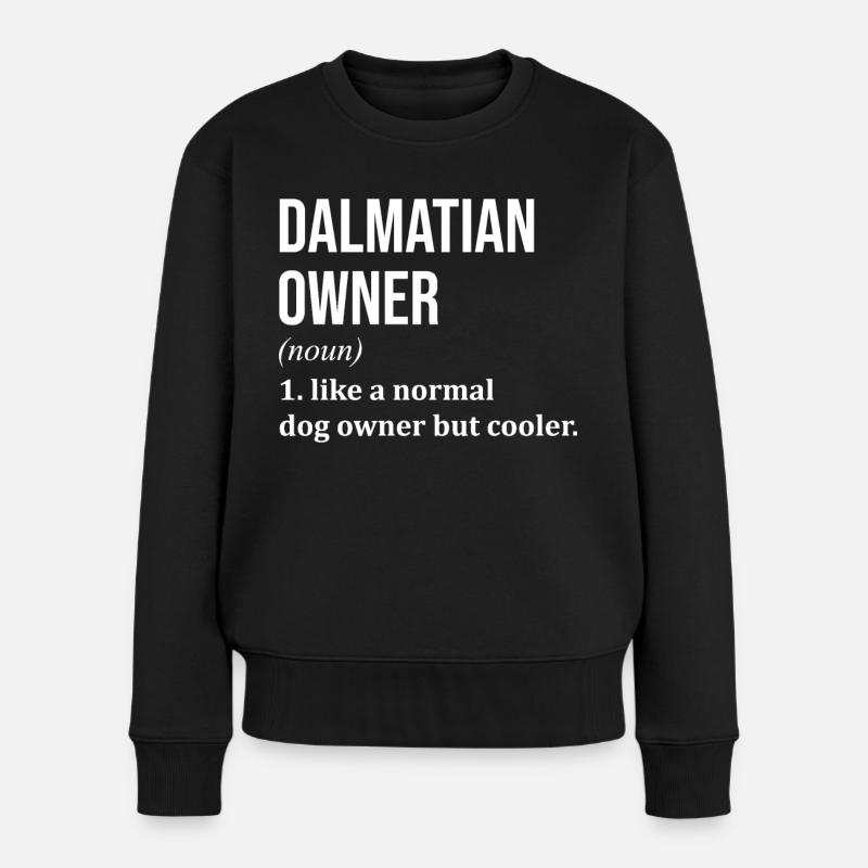 Dalmatiner - Frauen Premium Bio Pullover - Schwarz