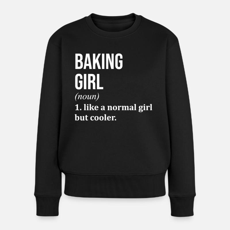 Backen - Frauen Premium Bio Pullover - Schwarz