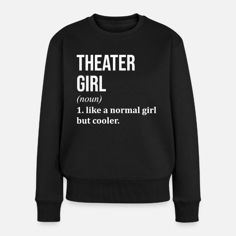 Theater - Frauen Premium Bio Pullover - Schwarz