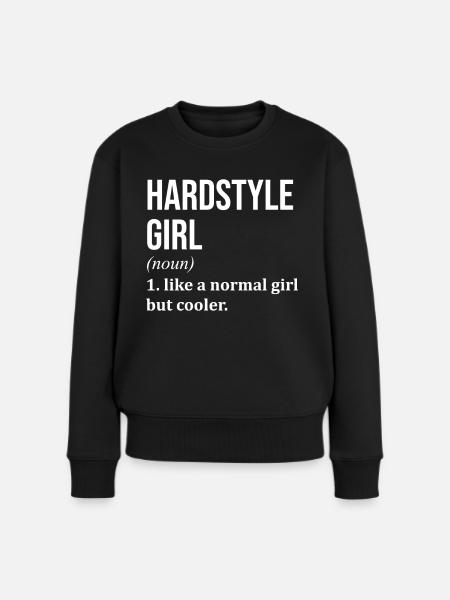 Hardstyle Hardstyle Hardstyle - Frauen Premium Bio Pullover - Schwarz
