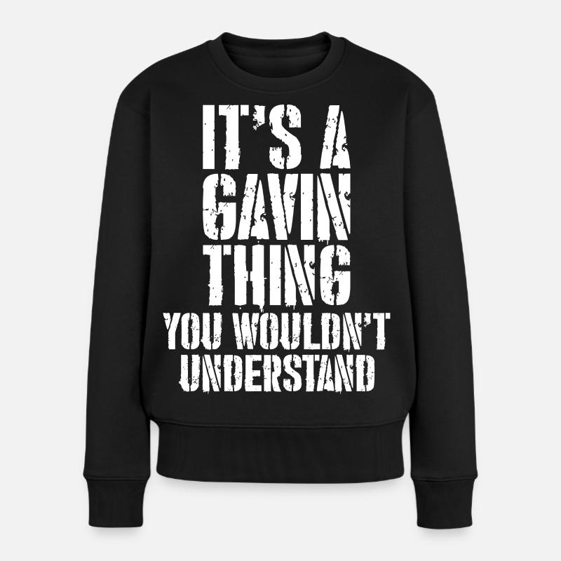 C’est un truc de Gavin - Pull Premium bio Femme - noir