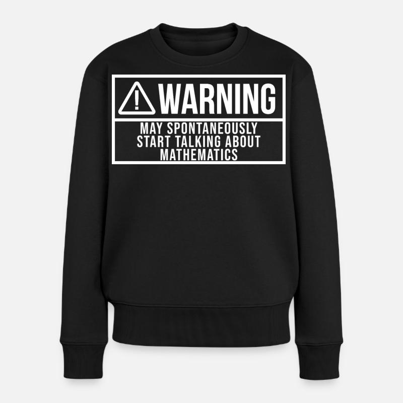 Mathematik - Frauen Premium Bio Pullover - Schwarz