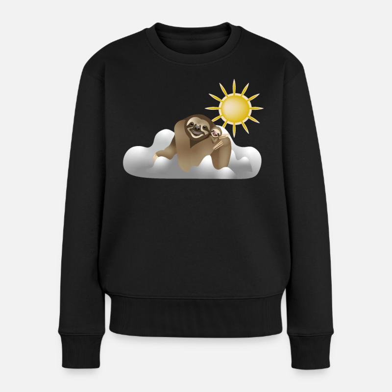 Nuages paresseux - Pull Premium bio Femme - noir