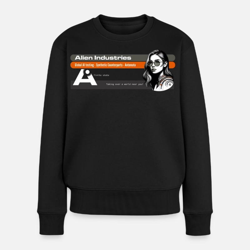 alien industries - Women's Premium Organic Jumper - black
