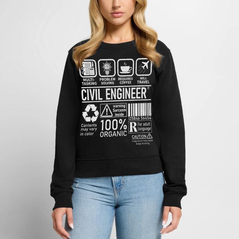 Civil Engineer multi tasking problem solving Frauen Premium Bio Pullover
