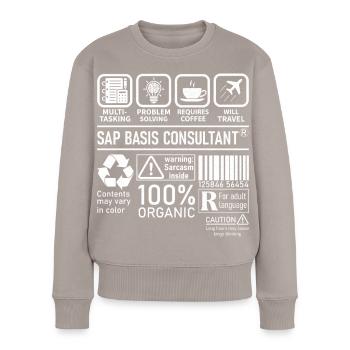 Consultant SAP Basis Consultant : résolution de problèmes multitâches - Pull Premium bio Femme - taupe - Devant - Julia (174cm)