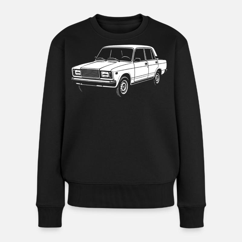 Boxen-Charme - Frauen Premium Bio Pullover - Schwarz