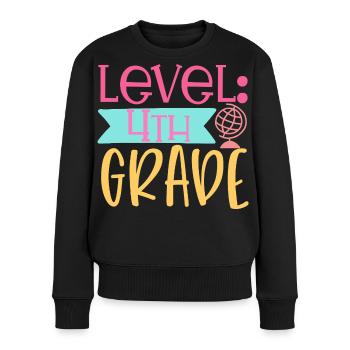 4e année - Pull Premium bio Femme - noir - Devant - Julia (174cm)