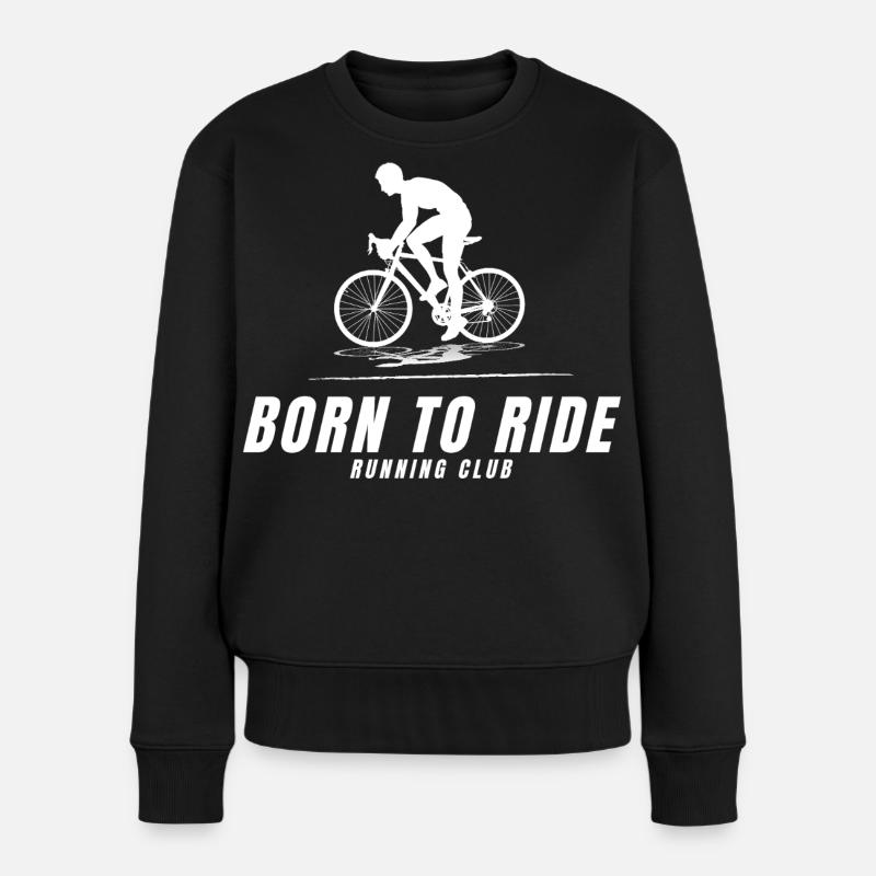 Geboren, um zu fahren - Frauen Premium Bio Pullover - Schwarz
