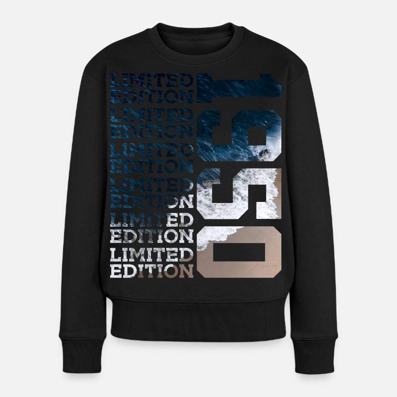 ÉDITION LIMITÉE 1950 76 ANS 76E ANNIVERSAIRE - Pull Premium bio Femme - noir