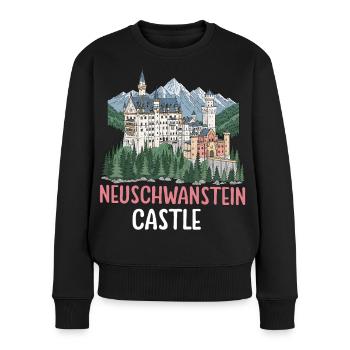Château de Neuschwanstein - Pull Premium bio Femme - noir - Devant - Julia (174cm)