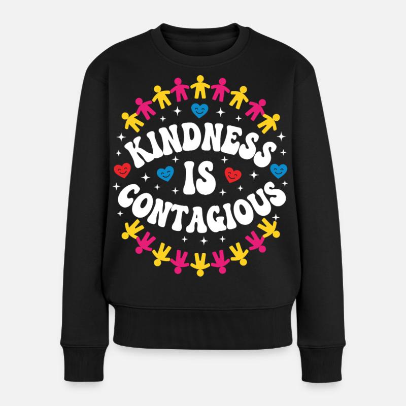 Freundlichkeit Emotionales Lernen Lehrer SEL - Frauen Premium Bio Pullover - Schwarz