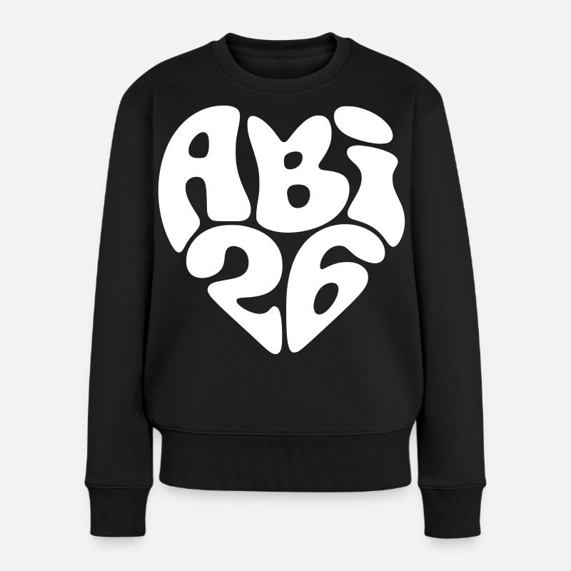 Abi 26 Abitur 2026 Abiturient Abiturientin - Frauen Premium Bio Pullover - Schwarz