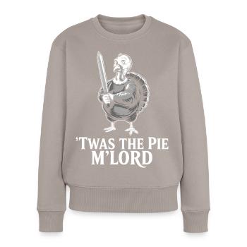 Pie Lord Krieger-Turquie - Pull Premium bio Femme - taupe - Devant - Julia (174cm)