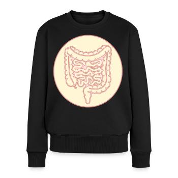 INTESTIN GROS INTESTIN INTESTIN GRÊLE - Pull Premium bio Femme - noir - Devant - Julia (174cm)