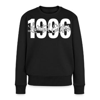Limited edition 1996 - Frauen Premium Bio Pullover - Schwarz - Vorne - Julia (174cm)