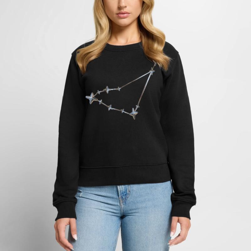 Rangée d’étoiles Conception de constellation Pull Premium bio Femme