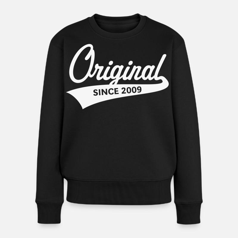 Original depuis 2009 (année de naissance, anniversaire / W) - Pull Premium bio Femme - noir