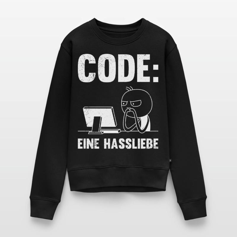 Coder CODE EINE HASSLIEBE LUSTIG Frauen Premium Bio Pullover