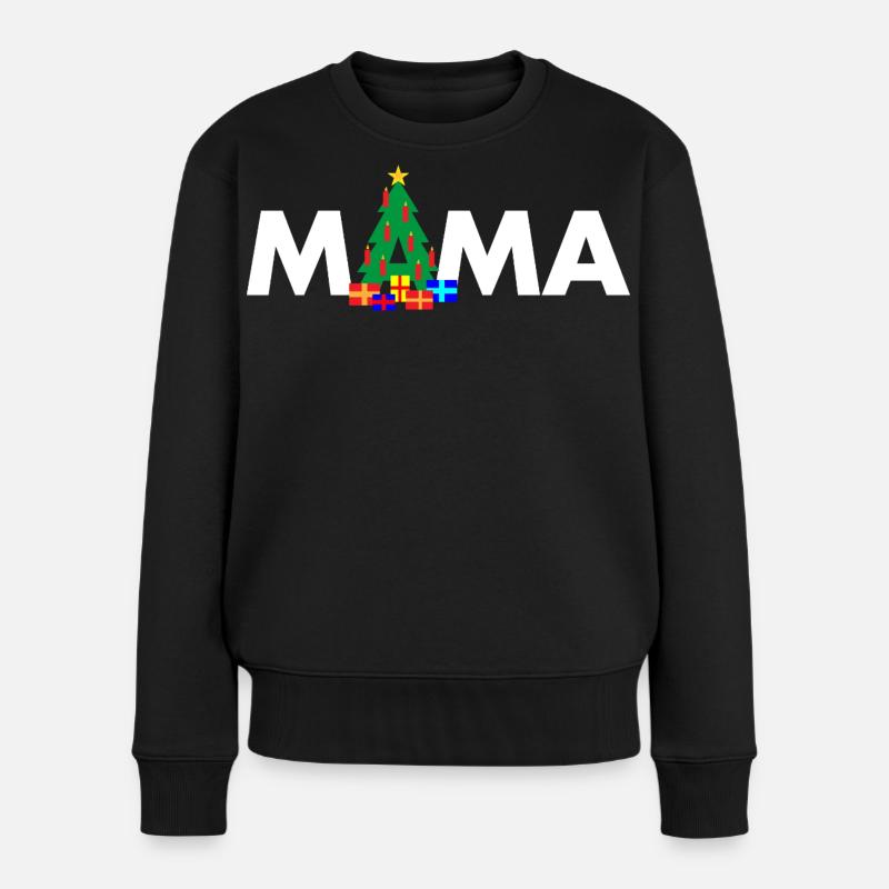 Grand-mère Sapin de Noël - Pull Premium bio Femme - noir