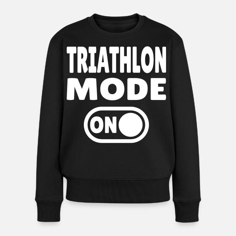 Mode triathlon ACTIVÉ - Course cycliste de natation - Pull Premium bio Femme - noir
