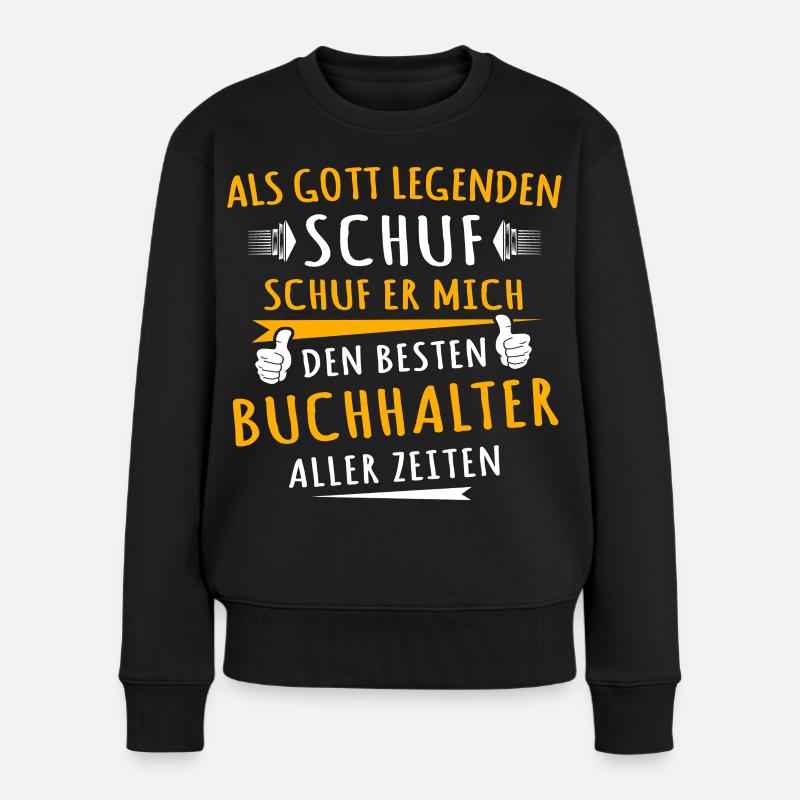 Buchhalter - Frauen Premium Bio Pullover - Schwarz