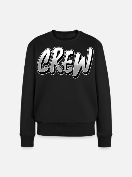 Crew - Frauen Premium Bio Pullover - Schwarz
