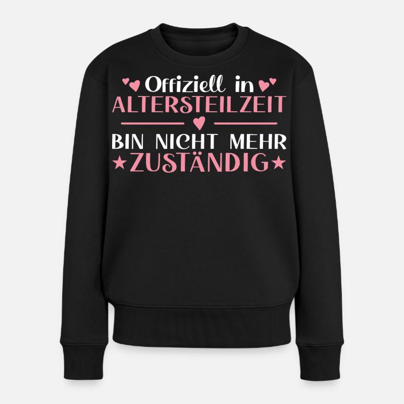 Retraite partielle Femme non responsable - retraite anticipée - Pull Premium bio Femme - noir