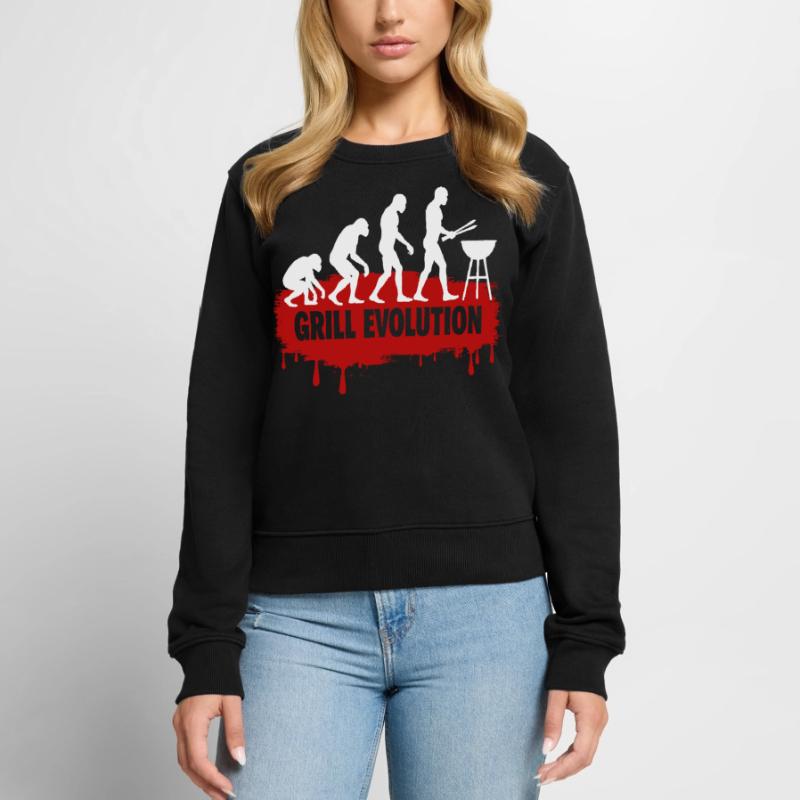 Grill Evolution Funny Grill Master Saying Women's Premium Organic Jumper