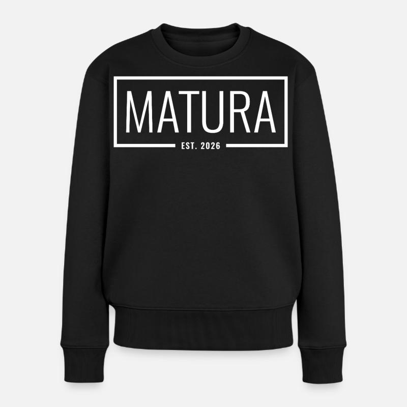 Matura Est. 2026 - Frauen Premium Bio Pullover - Schwarz
